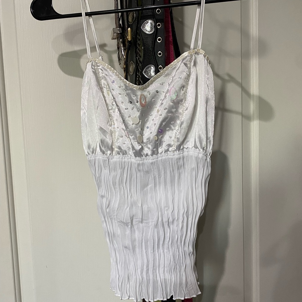 Y2K embellished tank top